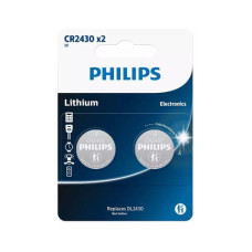 Philips Knopfzelle Knopfzelle Lithium CR2430 2 Stück