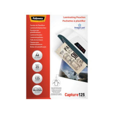 Fellowes Laminierfolie A4, 125 µm, 25 Stück, Glänzend