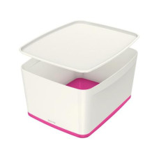 Leitz Aufbewahrungsbox MyBox Gross Weiss/Pink Leitz Aufbewahrungsbox MyBox Gross Weiss/Pink