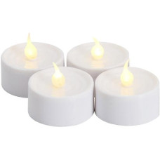 Sirius LED Teelichter Set Lone Ø 3.5 x 4 cm, Weiss, 4 Stk