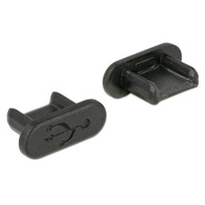 Delock Blindstecker USB-MicroB 10 Stück Schwarz