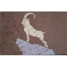 wash+dry Fussmatte Steinbock, Braun, 50 cm x 75 cm wash+dry Fussmatte Steinbock, Braun, 50 cm x 75 cm