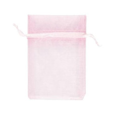 Creativ Company Organzabeutel Organza 7 x 10 cm 10 Stück, Rosa