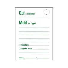 Favorit Telefonblock Mitteilung A6, Französisch, 60 Blatt Favorit Telefonblock Mitteilung A6, Französisch, 60 Blatt