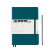 Leuchtturm Notizbuch Medium A5, Blanko, 2-teilig, Pacific Grün Leuchtturm Notizbuch Medium A5, Blanko, 2-teilig, Pacific Grün
