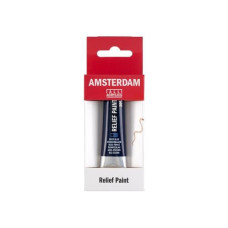 Amsterdam Acrylfarbe Reliefpaint 502, 20 ml, Dunkelblau