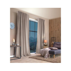 Stotz Decor AG Nachtvorhang mit Faltenband Samedan 135 x 225 cm, Natur