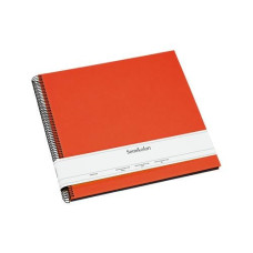 Semikolon Fotoalbum 34.5 x 33.2 cm Orange, 50 schwarze Seiten Semikolon Fotoalbum 34.5 x 33.2 cm Orange, 50 schwarze Seiten