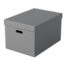 Leitz Aufbewahrungsbox Esselte Home L Gross, 3 Stück, Grau Leitz Aufbewahrungsbox Esselte Home L Gross, 3 Stück, Grau