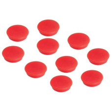Franken Haftmagnet Ø 32 mm, 10 Stück, Rot
