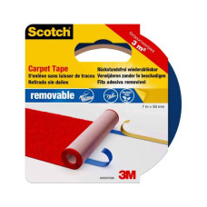 3M Scotch Teppich-Klebeband, wiederablösbar 50 mm x 7 m, Blau