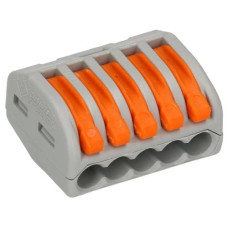 WAGO Verbindungsklemme Wago Klemme 5L 5-fach, 15 Stück WAGO Verbindungsklemme Wago Klemme 5L 5-fach, 15 Stück