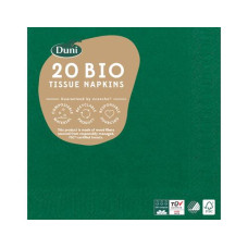 BioPak Papierservietten 24 cm x 24 cm, 20 Stück, Grün