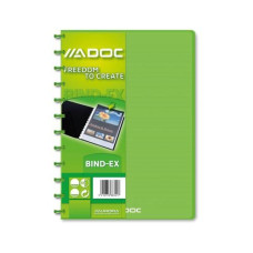 Adoc Sichtbuch Colorlines A4, 30 Taschen, Grün