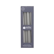 müller Kerzen Etoilekerze 24.5 x 2.2 cm, Grau, 4 Stück müller Kerzen Etoilekerze 24.5 x 2.2 cm, Grau, 4 Stück