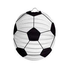 Folat Lampion Fussball 22 cm, Schwarz/Weiss