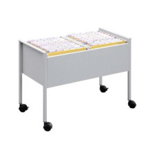 DURABLE Hängemappenwagen Economy 100 DUO A4 Silber