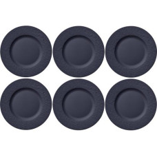 Villeroy & Boch Speiseteller Manufacture Rock Ø 27 cm, 6 Stück, Schwarz Villeroy & Boch Speiseteller Manufacture Rock Ø 27 cm, 6 Stück, Schwarz