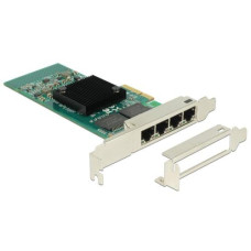 Delock Netzwerkkarte 4x1Gbps, PCI-Express x4, Intel i350 Chipset