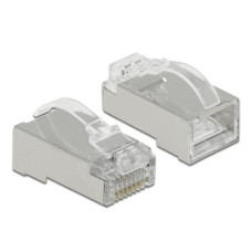 Delock Stecker RJ45 Cat.6 STP 20 Stück, Transparent, geschirmt Delock Stecker RJ45 Cat.6 STP 20 Stück, Transparent, geschirmt