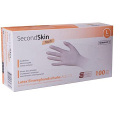 SecondSkin Einweghandschuh Latex Puderfrei L 100 Stück SecondSkin Einweghandschuh Latex Puderfrei L 100 Stück
