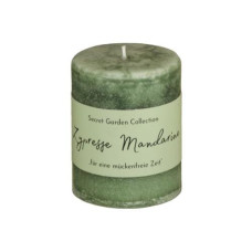 Schulthess Kerzen Anti-Mücken-Kerze Secret Garden Zypresse Mandarin 8 cm