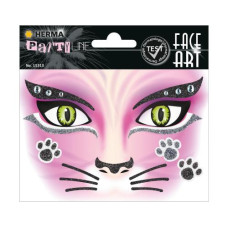 Herma Stickers Tattoos Face Art Cat, 1 Stück Herma Stickers Tattoos Face Art Cat, 1 Stück