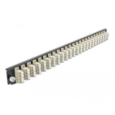 Delock Verteilerplatte Frontblende 24 Port LC Quad OM2 MM beige