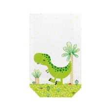 Braun + Company Guetzli-Verpackung Dinos 11.5 x 19 cm, Mehrfarbig