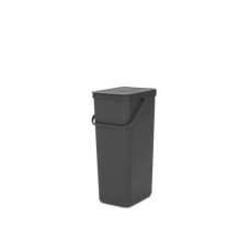 Brabantia Recyclingbehälter Sort & Go 40 l, Dunkelgrau