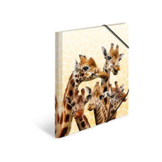HERMA Gummibandmappe Giraffe A4, Mehrfarbig