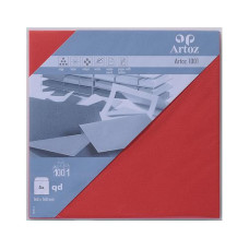 Artoz Couvert 1001, 16 x 16 cm, 5 Stück, Rot