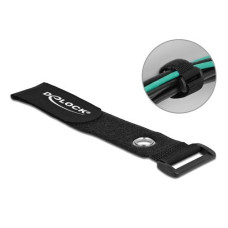Delock Klettkabelbinder Schwarz 280 mm x 38 mm 3 Stück