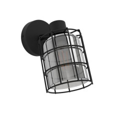 EGLO Leuchten Wandleuchte CONSACA 1x E27 Schwarz