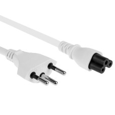 FURBER.power Netzkabel C5-T12 0.5 m Weiss