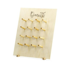 Partydeco Hochzeitsaccessoire Donut Wand 45 x 55 cm, Braun Partydeco Hochzeitsaccessoire Donut Wand 45 x 55 cm, Braun