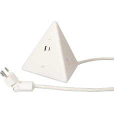 Max Hauri Steckdosenleiste Pyramide, Weiss 2x T13, USB A+C 18W