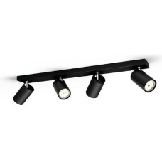 Philips Aufbauspot Kosipo, 4 x GU10, 5.5 W, Schwarz