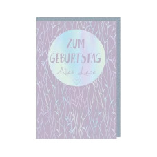 Braun + Company Glückwunschkarte Geburtstag 11.5 x 17 cm, inkl. Couvert Braun + Company Glückwunschkarte Geburtstag 11.5 x 17 cm, inkl. Couvert