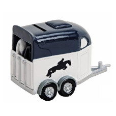 G. Wurm Spardose Pferdeanhänger 9 x 15 x 10 cm