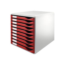 Leitz Schubladenbox Formular-Set 10 Schubladen, Bordeaux Leitz Schubladenbox Formular-Set 10 Schubladen, Bordeaux