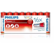 Philips Batterie Batterie Power Alkaline AA 16 Stück