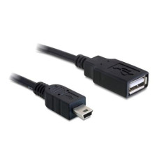 Delock USB 2.0-Adapterkabel Mini-USB B - USB A 0.5 m Delock USB 2.0-Adapterkabel Mini-USB B - USB A 0.5 m