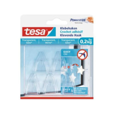 tesa Klebehaken 0,2 kg für transparente Flächen