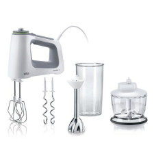 Braun Handmixer MultiMix 5 HM5137WH Weiss/Grau