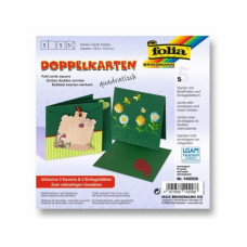 Folia Blankokarte 220 g/m2 quadratisch Grün Folia Blankokarte 220 g/m2 quadratisch Grün