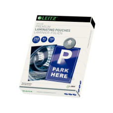 Leitz Laminierfolie Premium A4, 250 µm, 100 Stück, Glänzend Leitz Laminierfolie Premium A4, 250 µm, 100 Stück, Glänzend