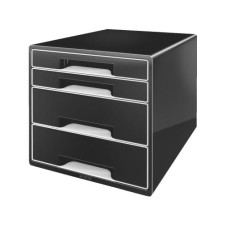 Leitz Schubladenbox Wow Cube 4 Schwarz Leitz Schubladenbox Wow Cube 4 Schwarz