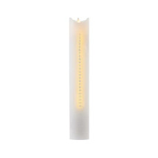 Sirius LED-Kerze Sara Adventskalender, Ø 4.8 x 29 cm, Silber/Weiss