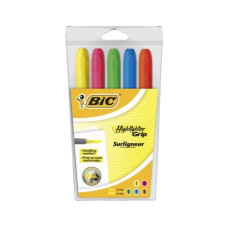 BIC Leuchtmarker Highlighter Grip 5 Stück BIC Leuchtmarker Highlighter Grip 5 Stück
